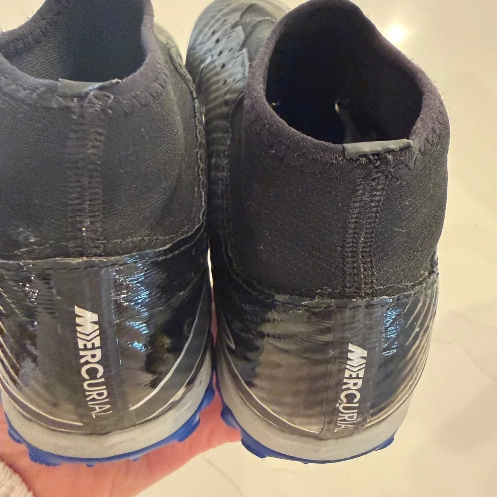 Nike Zoom‎ Mercurial Superfly 9 Academy TF Black Blue DJ5629-040 Mens 6